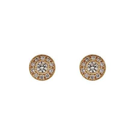 14KT Gold Diamond Earrings