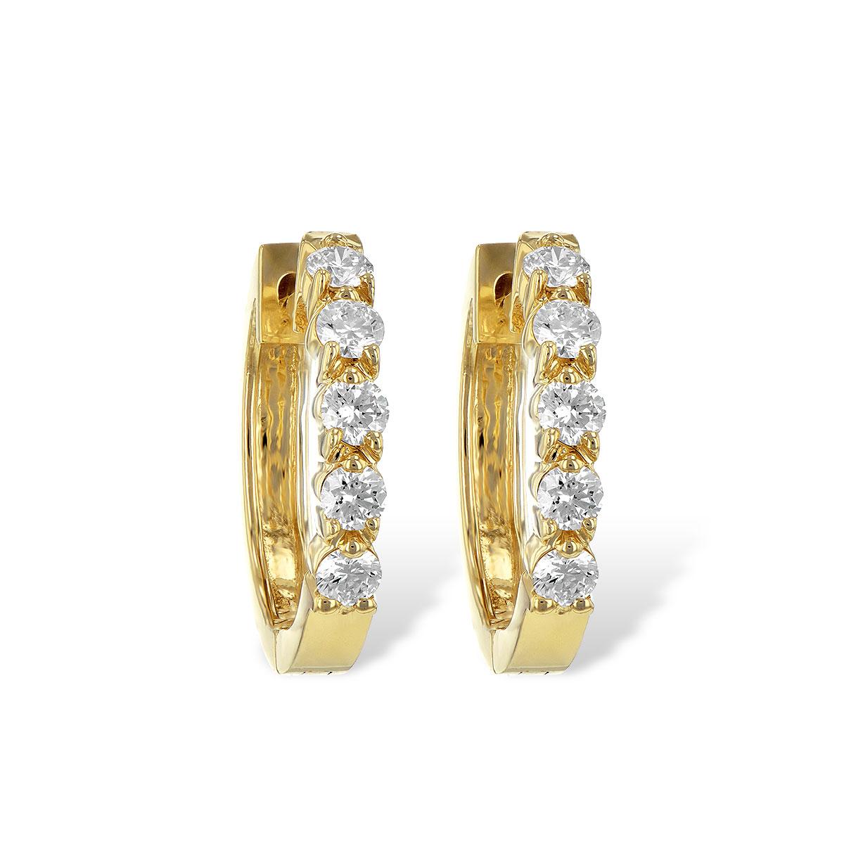 14KT Gold Diamond Earrings