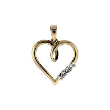 14KT Gold Diamond Pendant