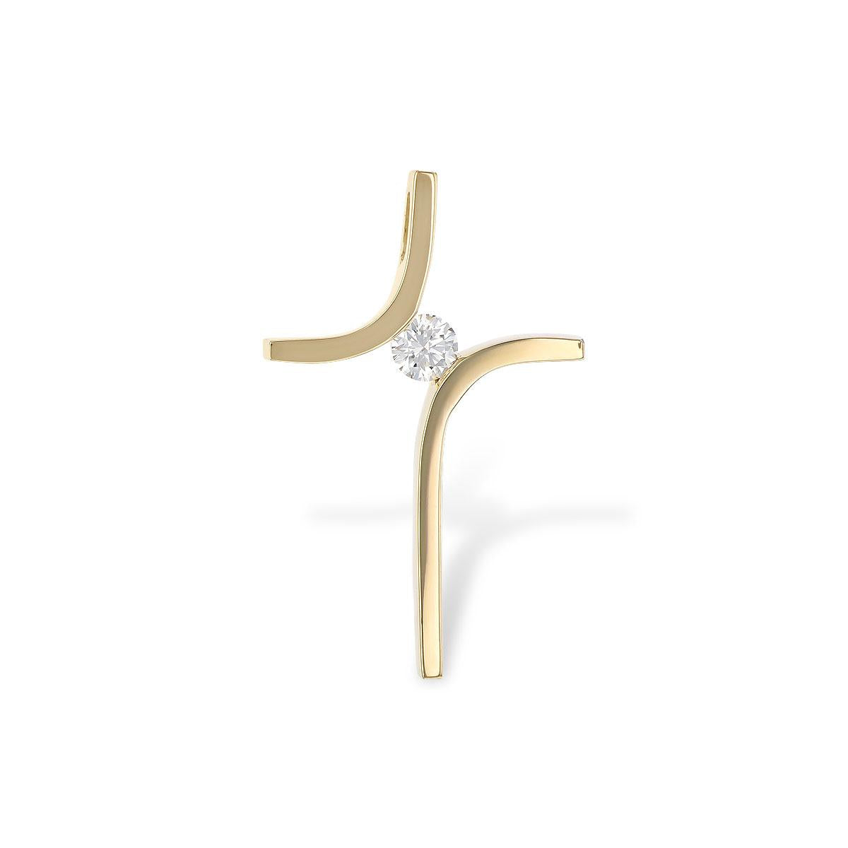 14KT Gold Diamond Pendant