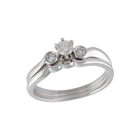 14KT Gold Two-Piece Diamond Wedding Set