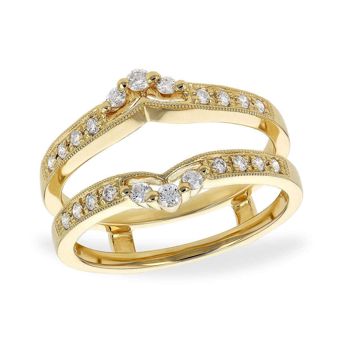 14KT Gold Ladies Diamond Wrap/Guard
