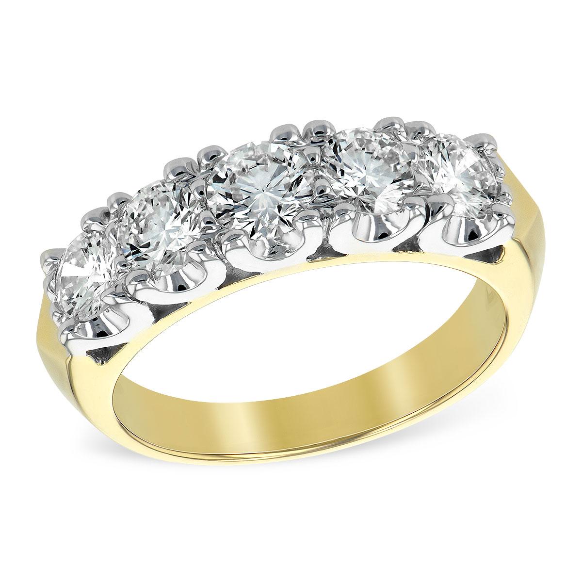 14KT Gold Ladies Diamond Wedding Ring