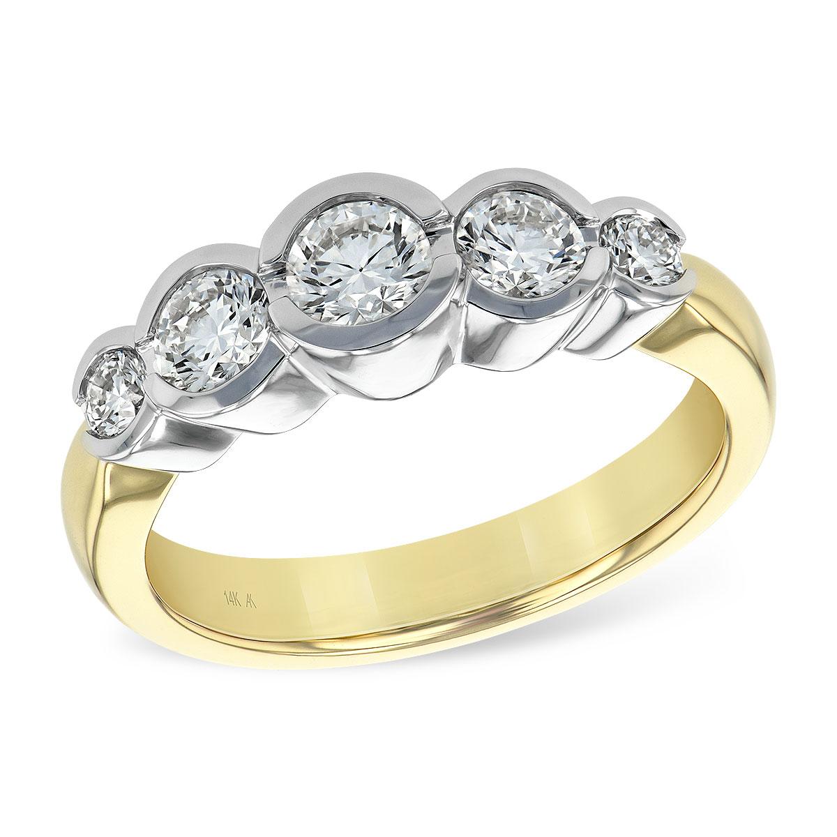 14KT Gold Ladies Diamond Wedding Ring