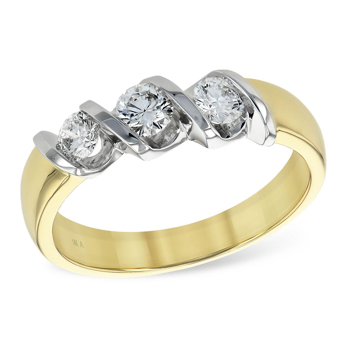 14KT Gold Ladies Diamond Wedding Ring