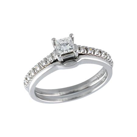14KT Gold Two-Piece Diamond Wedding Set