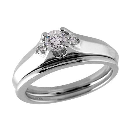 14KT Gold Two-Piece Diamond Wedding Set