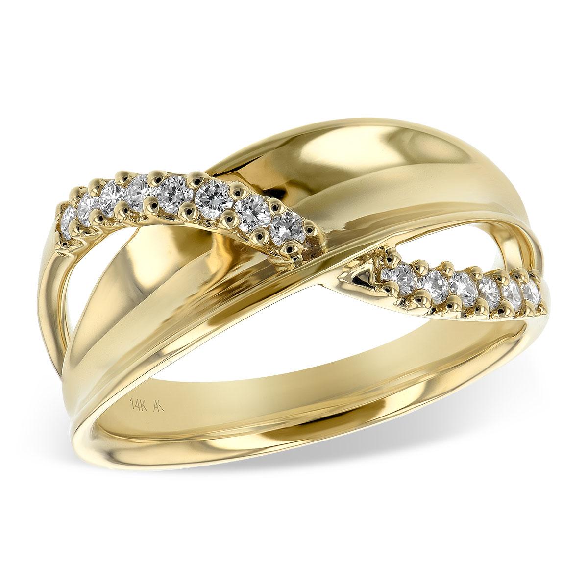 14KT Gold Ladies Diamond Wedding Ring