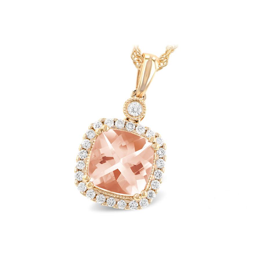 14KT Gold Morganite Necklace