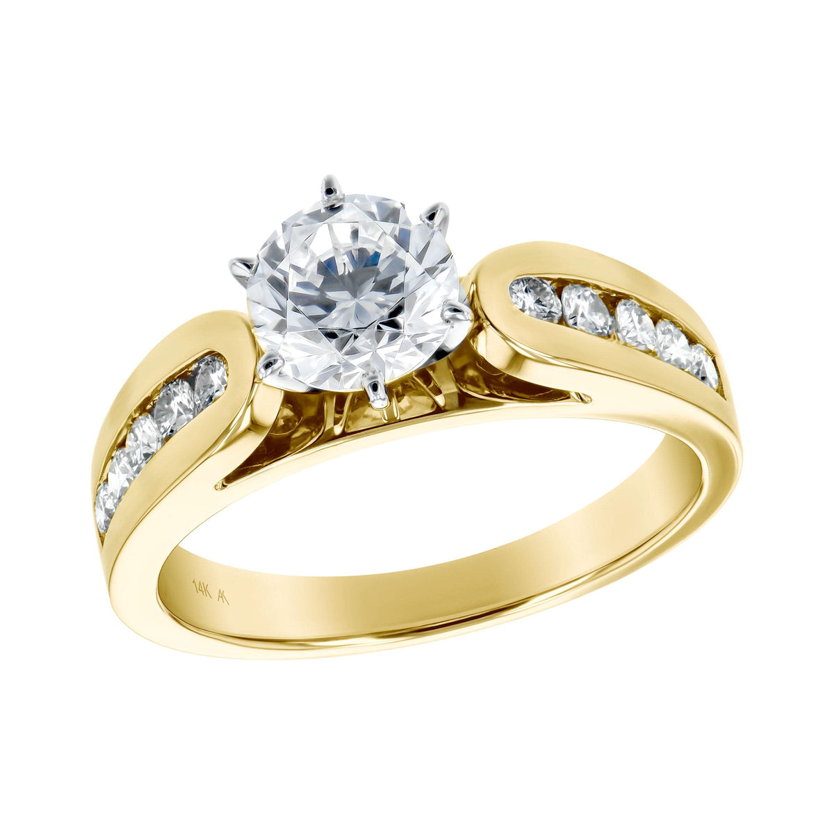 14KT Gold Semi-Mount Engagement Ring