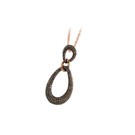 14KT Gold Brown Diamond Necklace