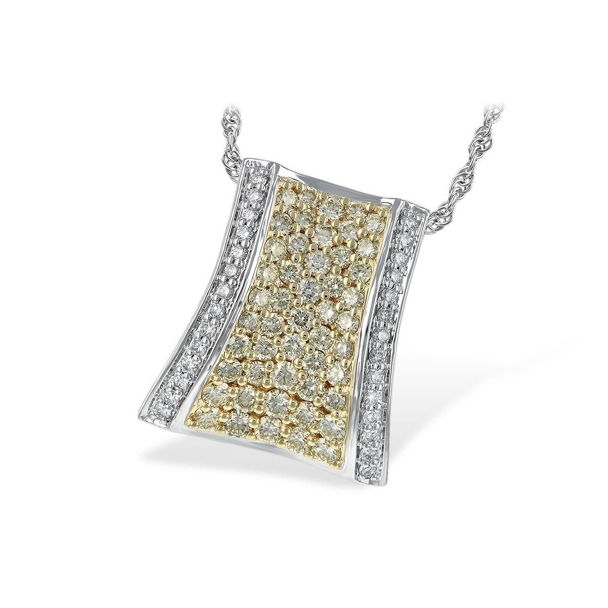 14KT Gold Yellow Diamond Necklace