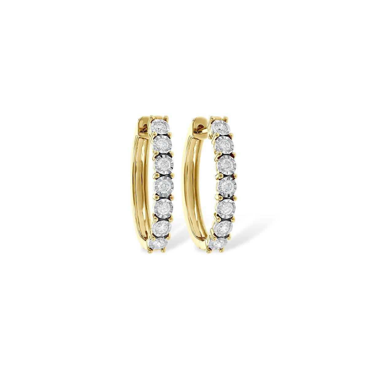 14KT Gold Diamond Earrings