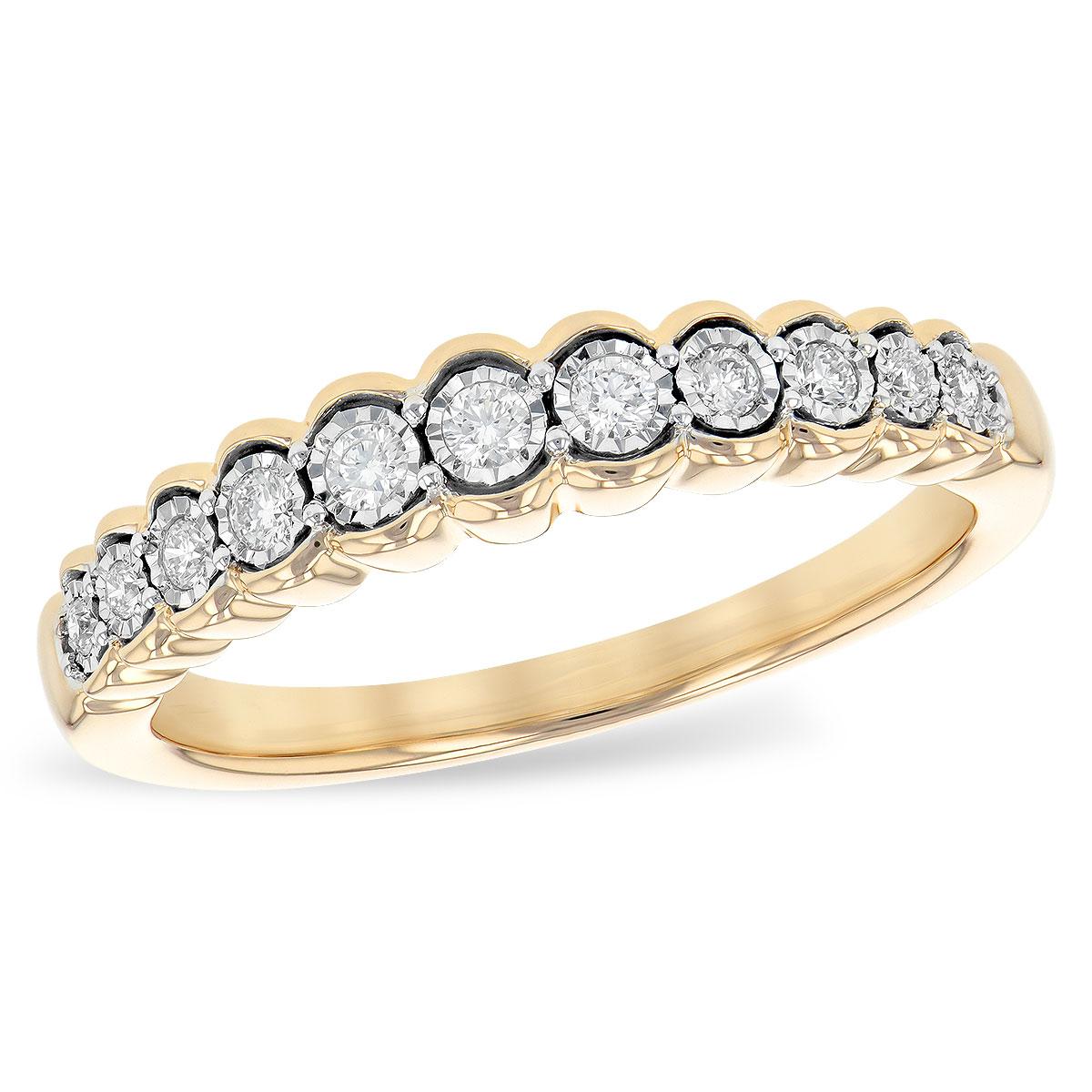 14KT Gold Ladies Diamond Wedding Ring