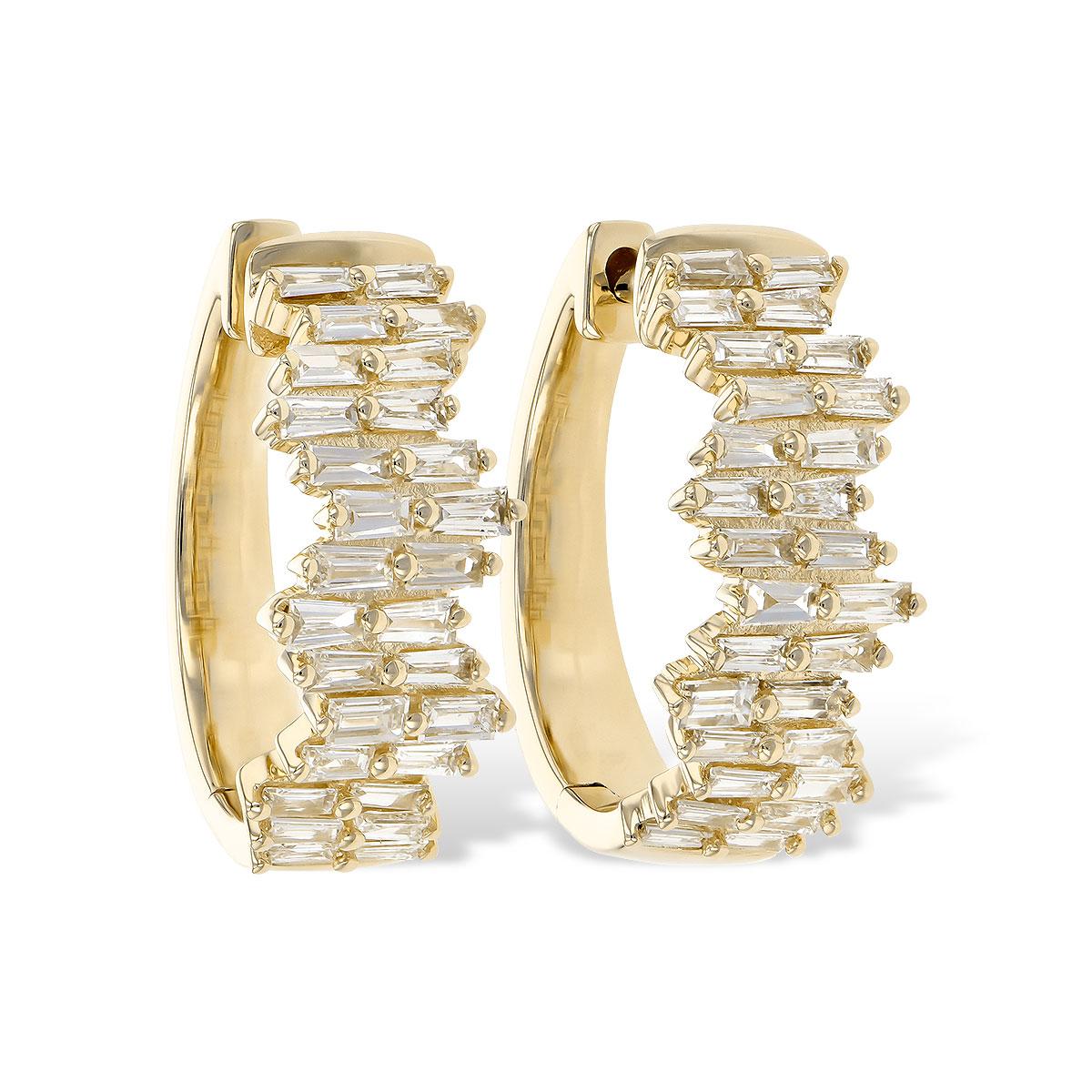 14KT Gold Diamond Earrings