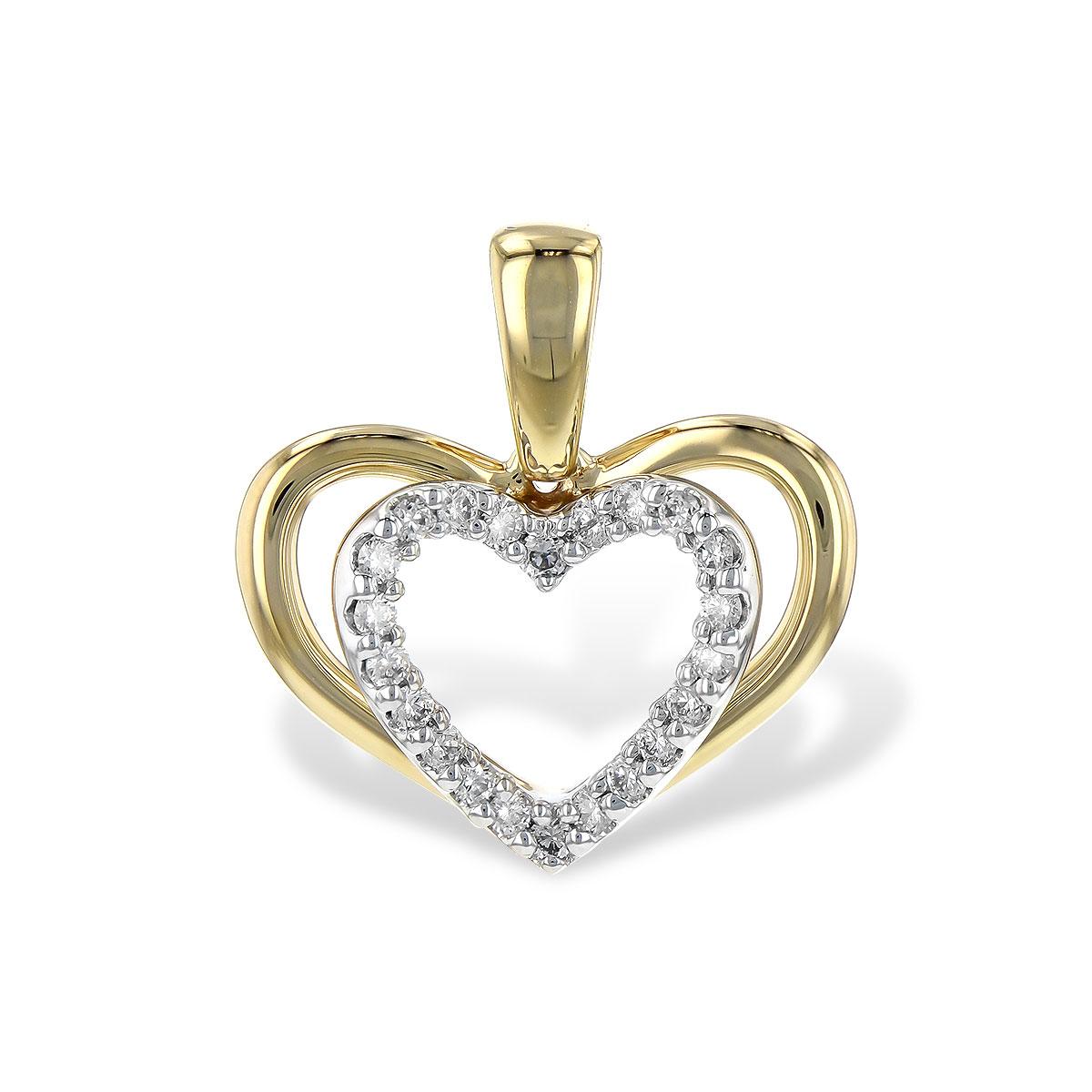 14KT Gold Diamond Pendant