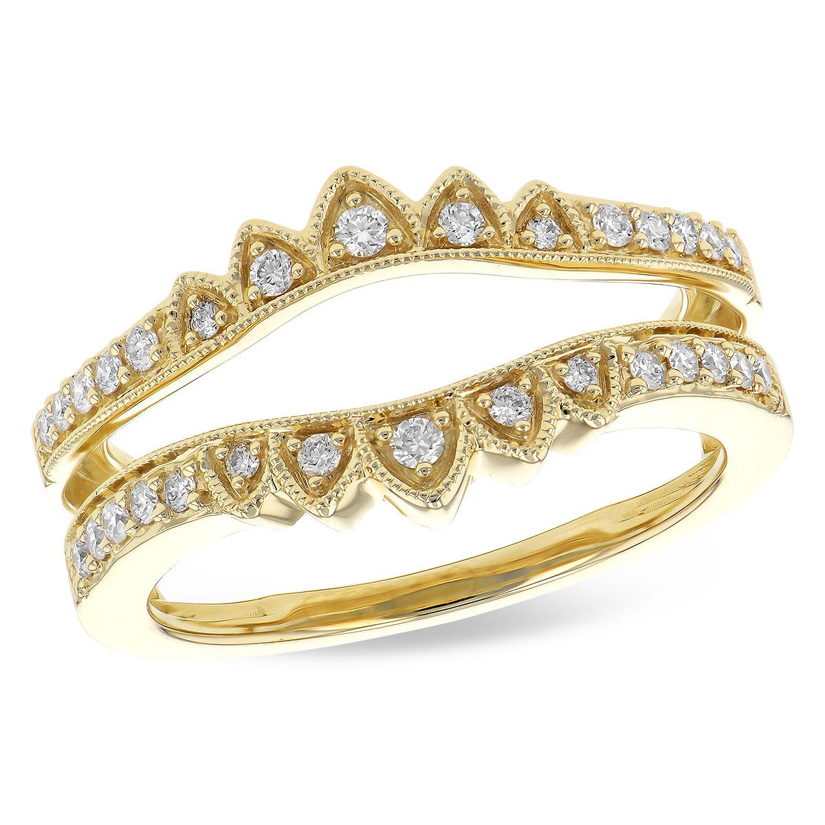 14KT Gold Ladies Diamond Wrap/Guard