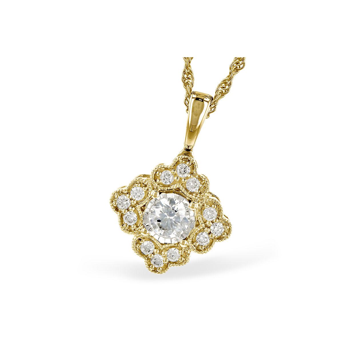 14KT Gold Diamond Necklace
