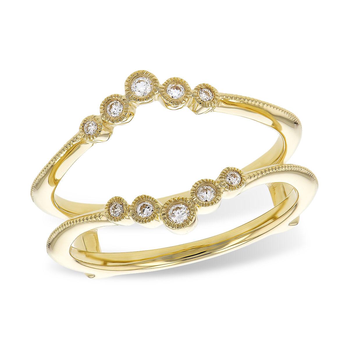 14KT Gold Ladies Diamond Wrap/Guard