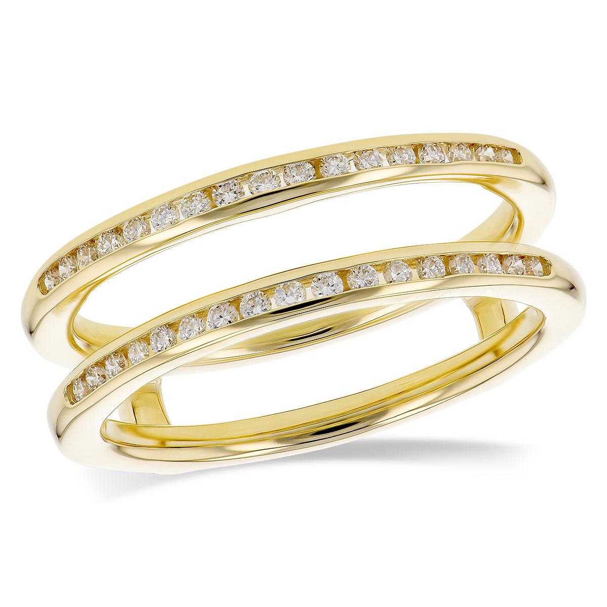 14KT Gold Ladies Diamond Wrap/Guard