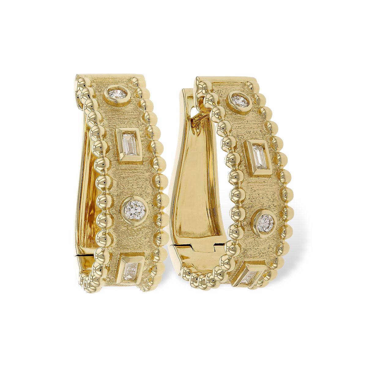 14KT Gold Diamond Earrings