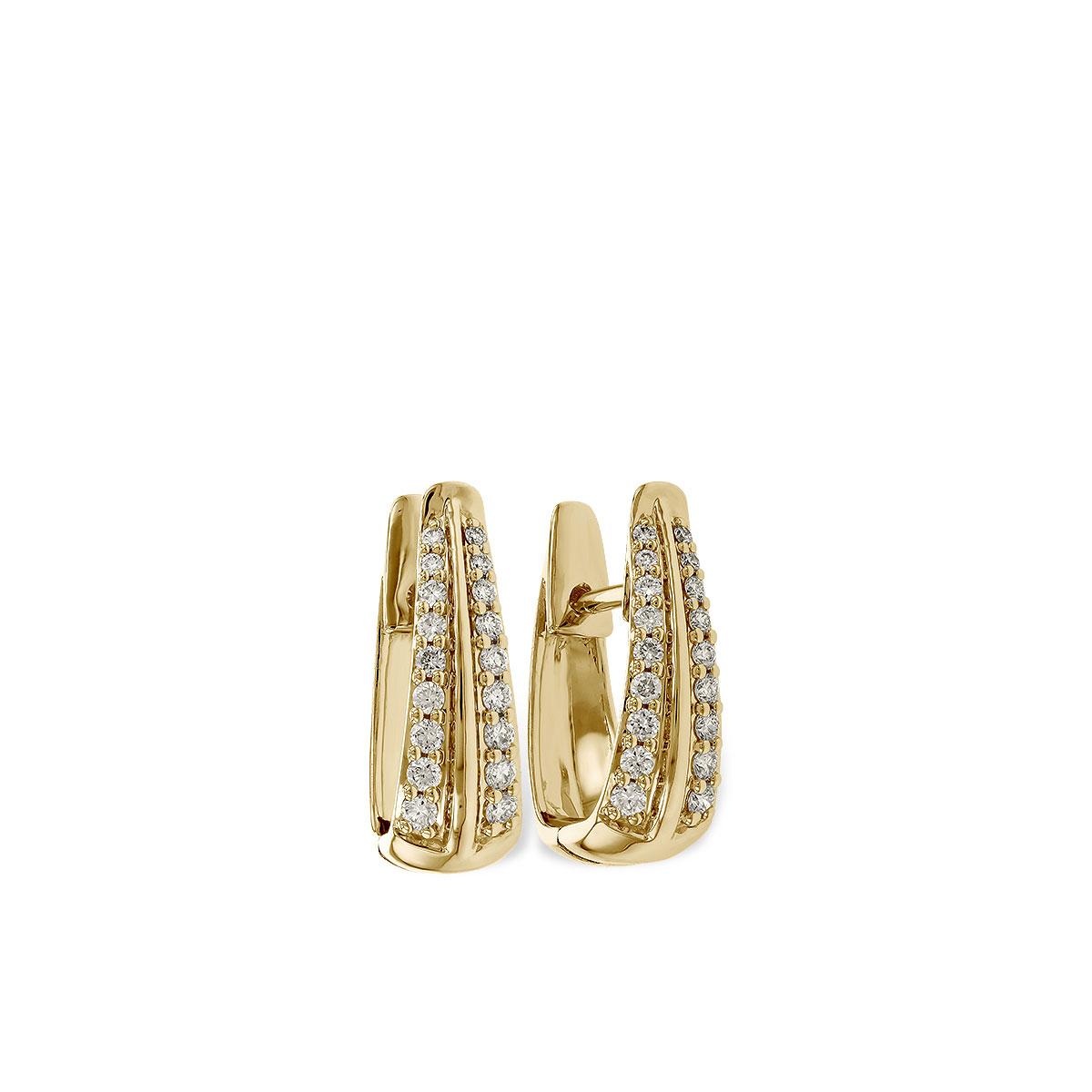 14KT Gold Diamond Earrings