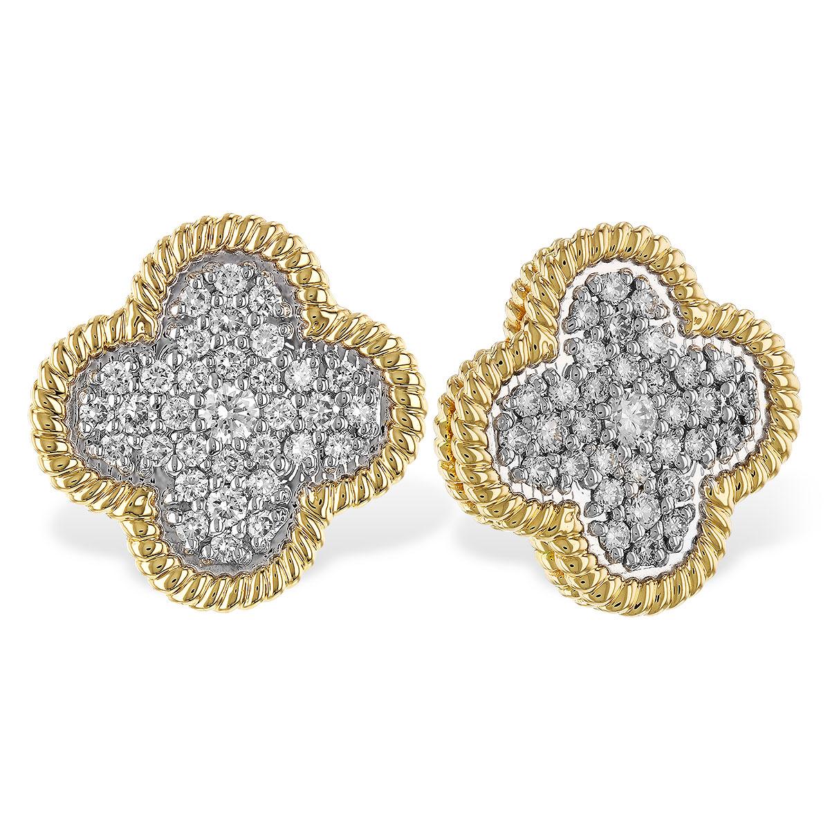 14KT Gold Diamond Earrings