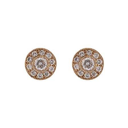 14KT Gold Diamond Earrings