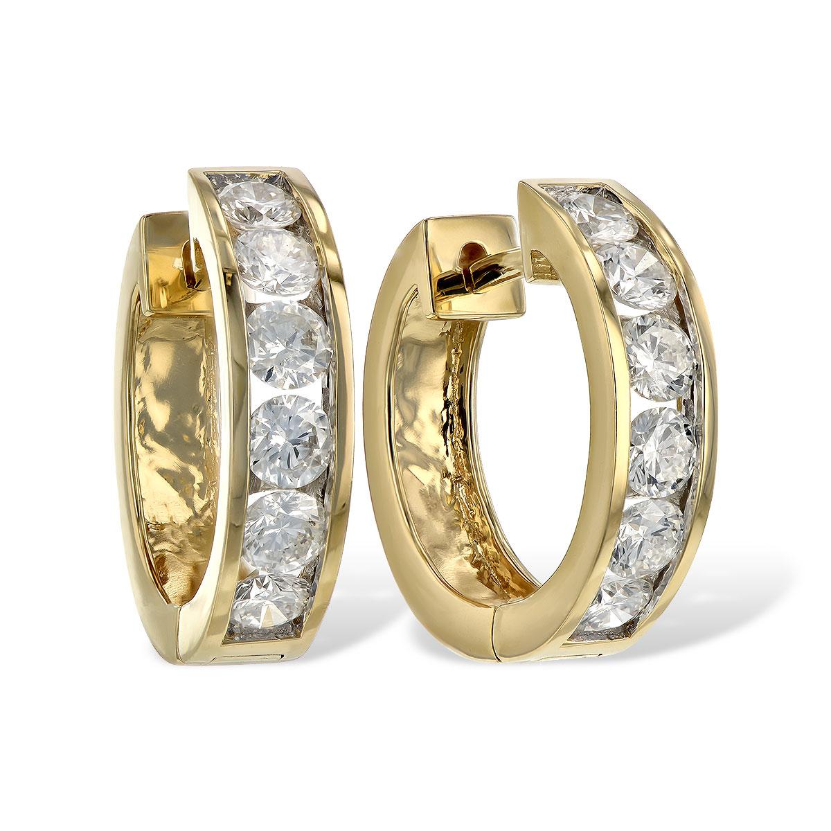 14KT Gold Diamond Earrings