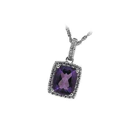 14KT Gold Amethyst Necklace