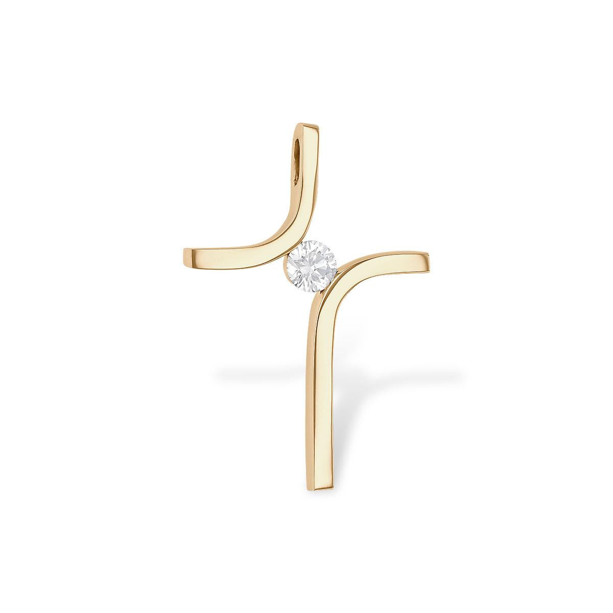 14KT Gold Diamond Pendant