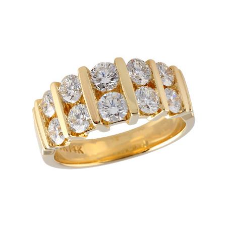 14KT Gold Ladies Diamond Wedding Ring