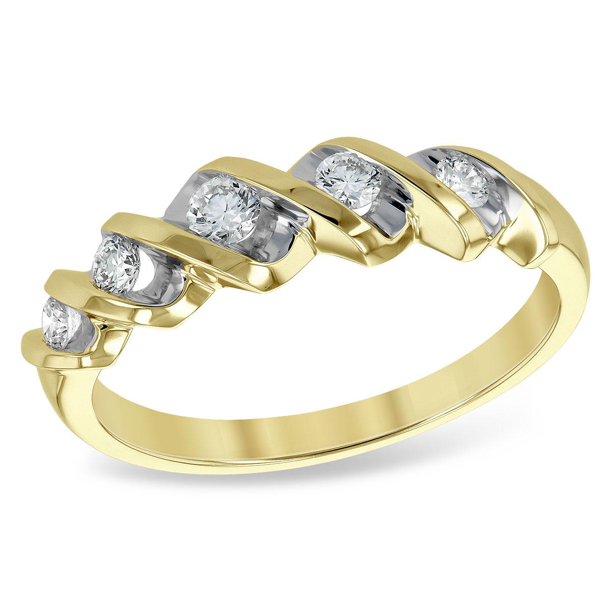 14KT Gold Ladies Diamond Wedding Ring