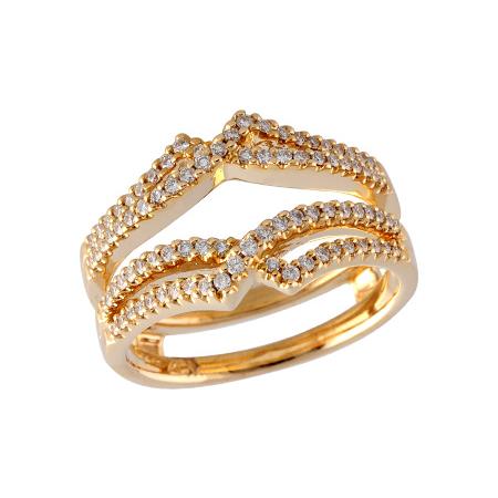 14KT Gold Ladies Diamond Wrap/Guard