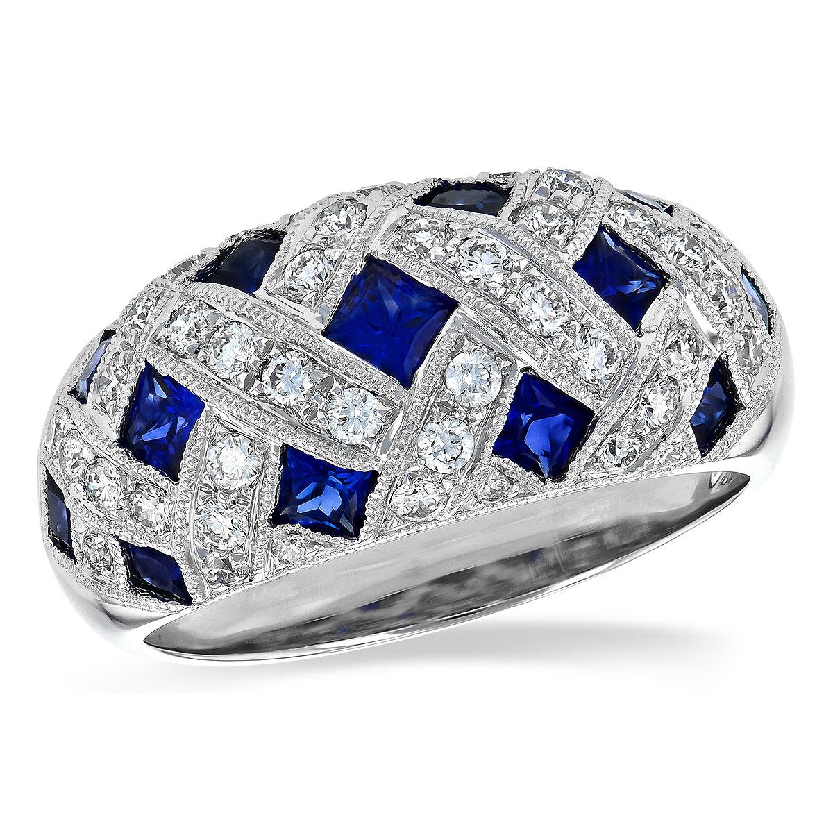 14KT Gold Ladies Sapphire Wedding Ring