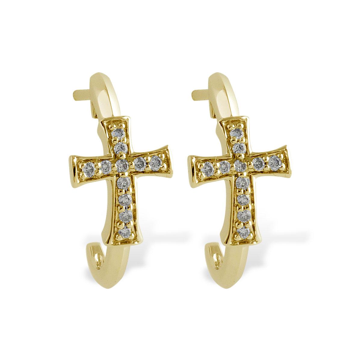 14KT Gold Diamond Earrings