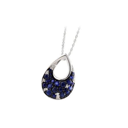 14KT Gold Sapphire Necklace