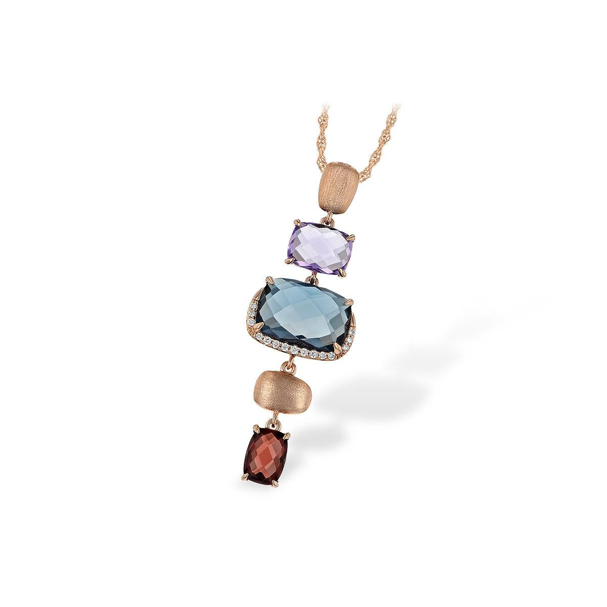 14KT Gold Multi-Stone Necklace