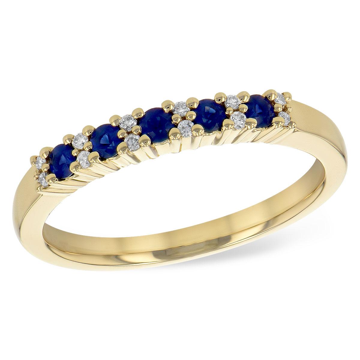 14KT Gold Ladies Sapphire Wedding Ring