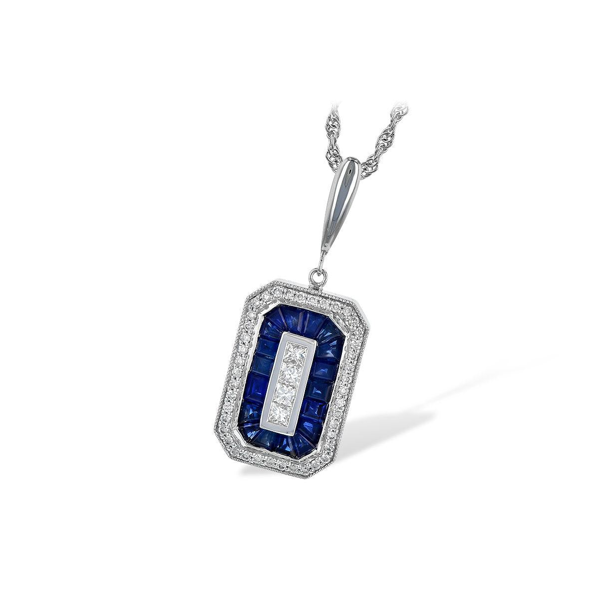 14KT Gold Sapphire Necklace
