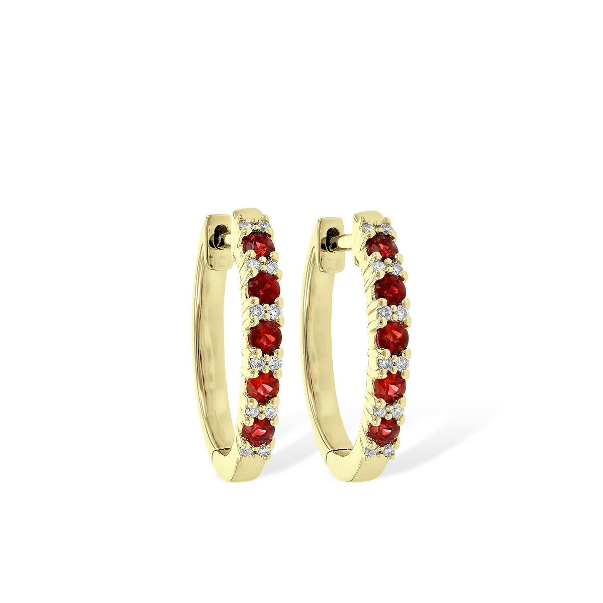 14KT Gold Ruby Earrings
