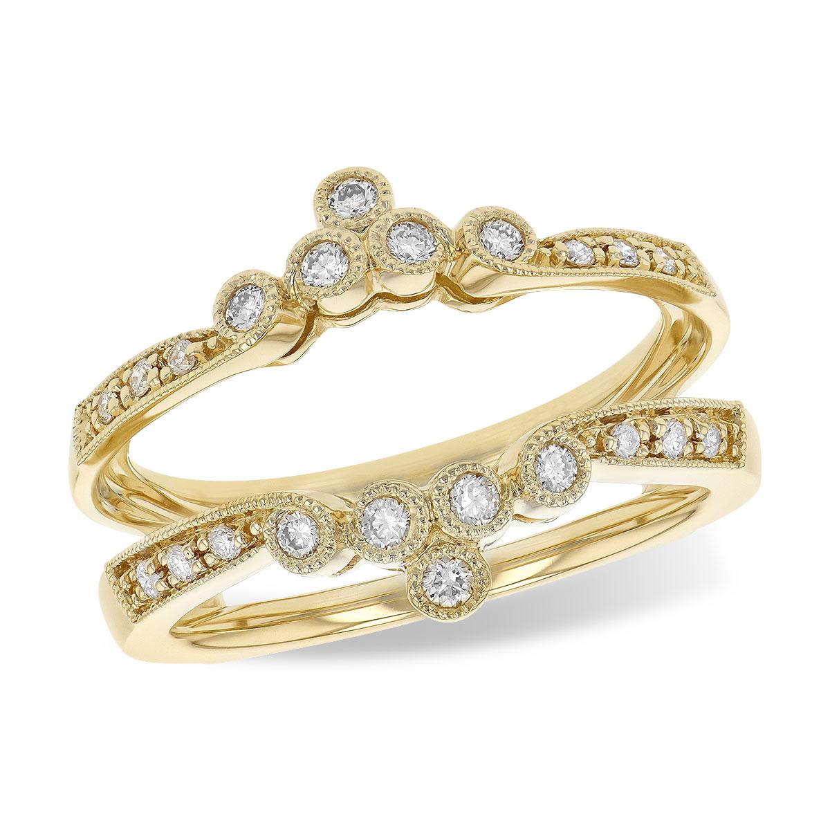 14KT Gold Ladies Diamond Wrap/Guard
