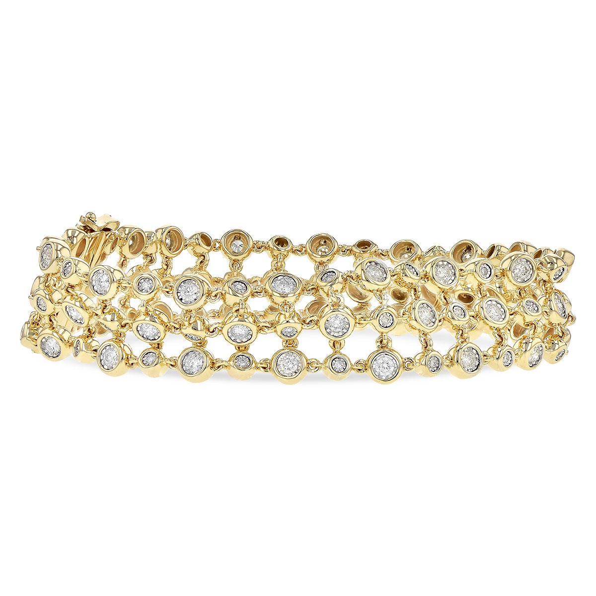 14KT Gold Diamond Bracelet