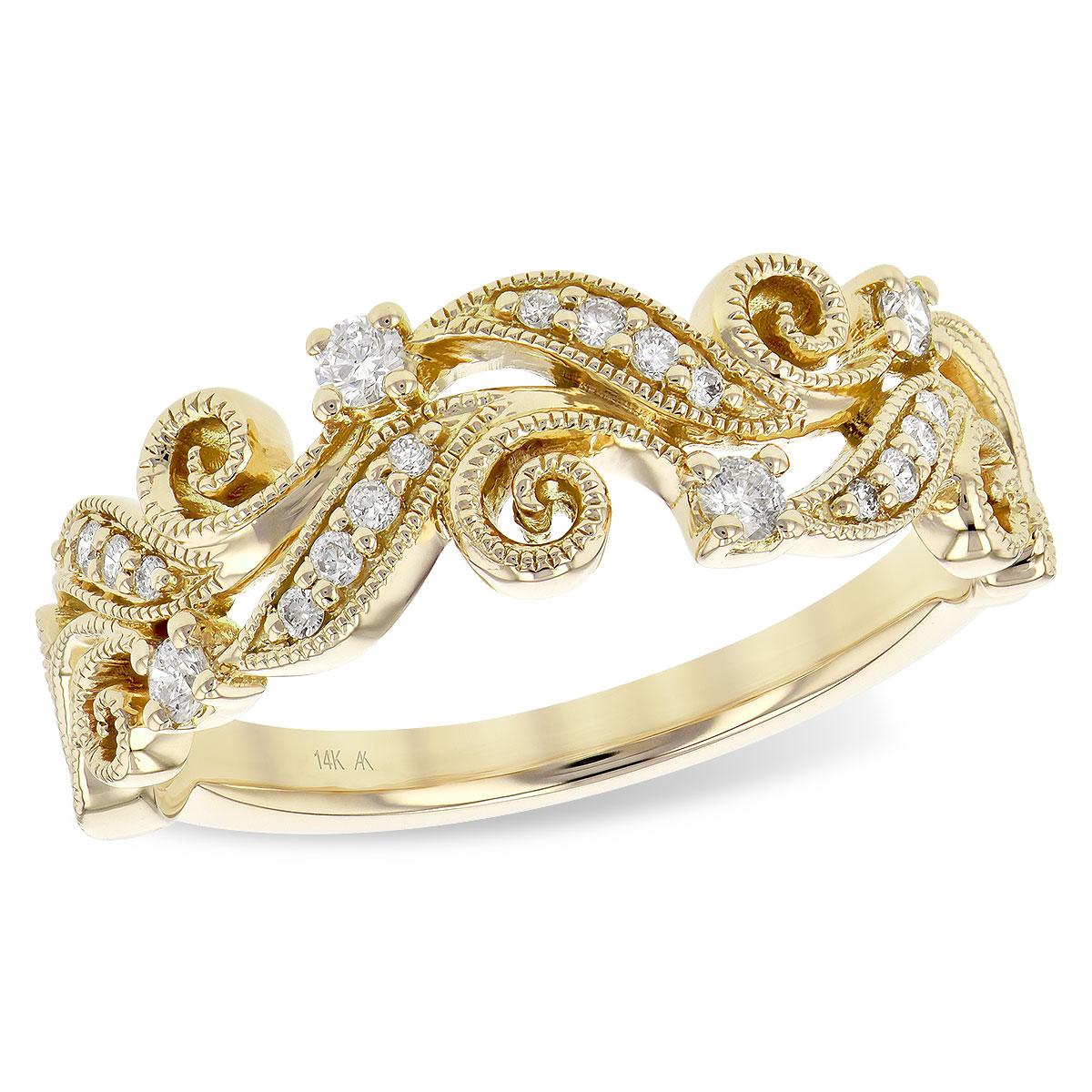 14KT Gold Ladies Diamond Wedding Ring