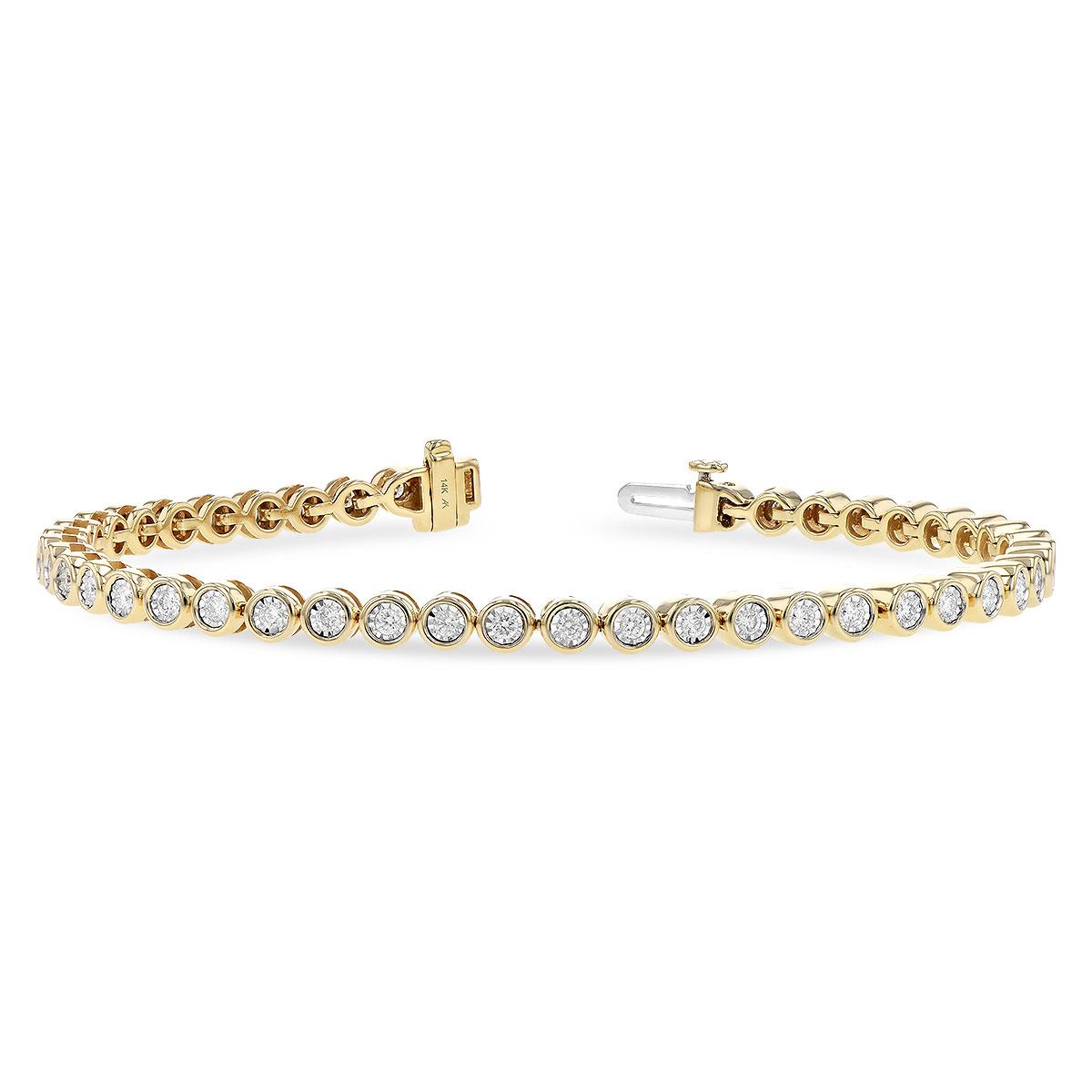 14KT Gold Diamond Bracelet