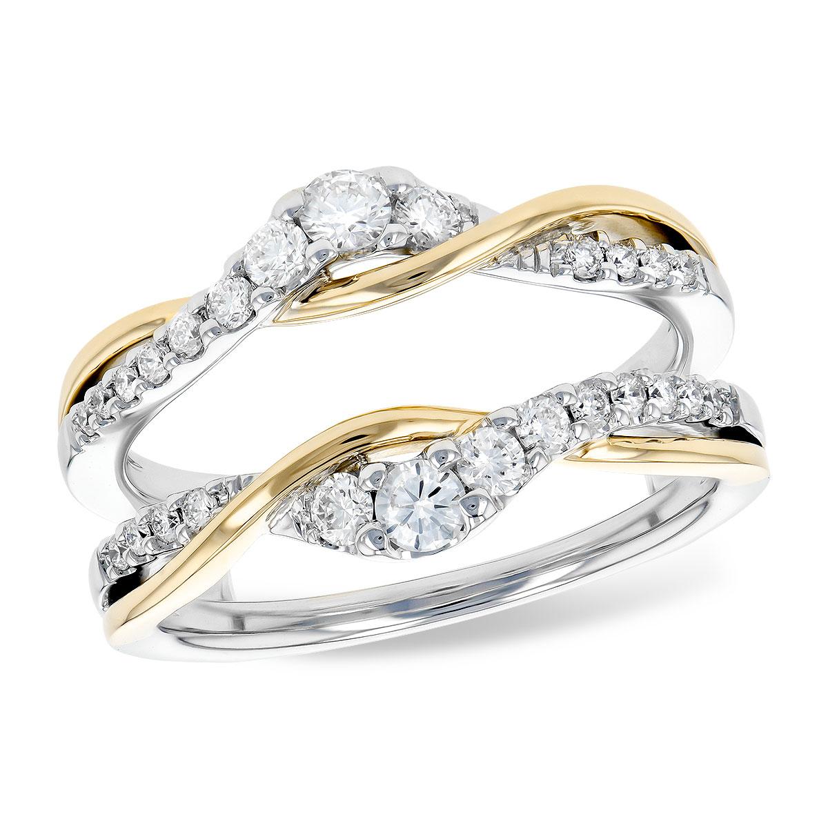 14KT Gold Ladies Diamond Wrap/Guard