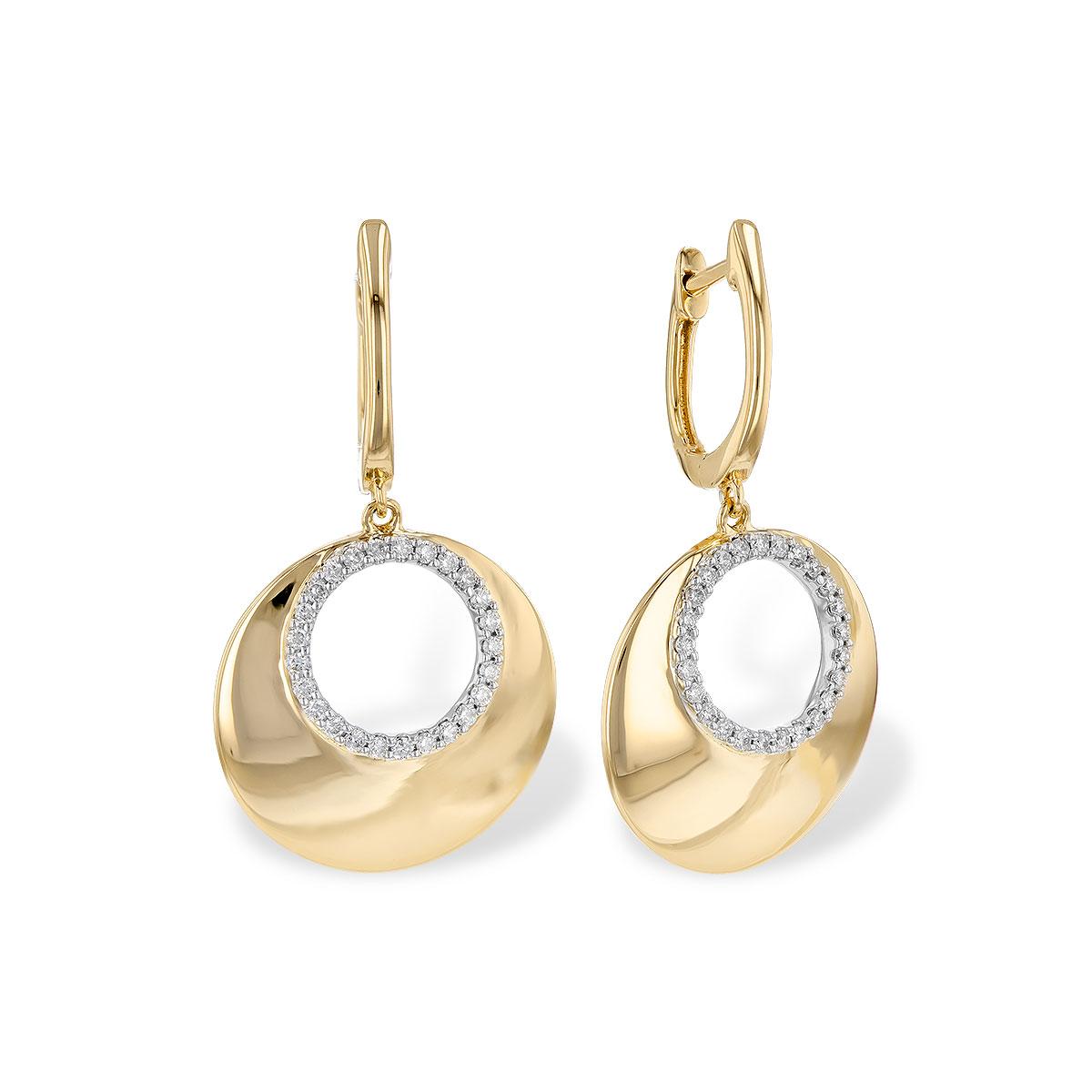 14KT Gold Diamond Earrings