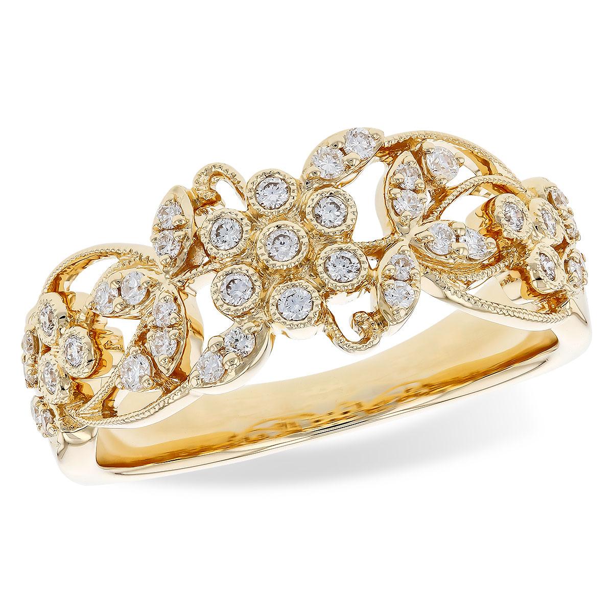 14KT Gold Ladies Diamond Wedding Ring