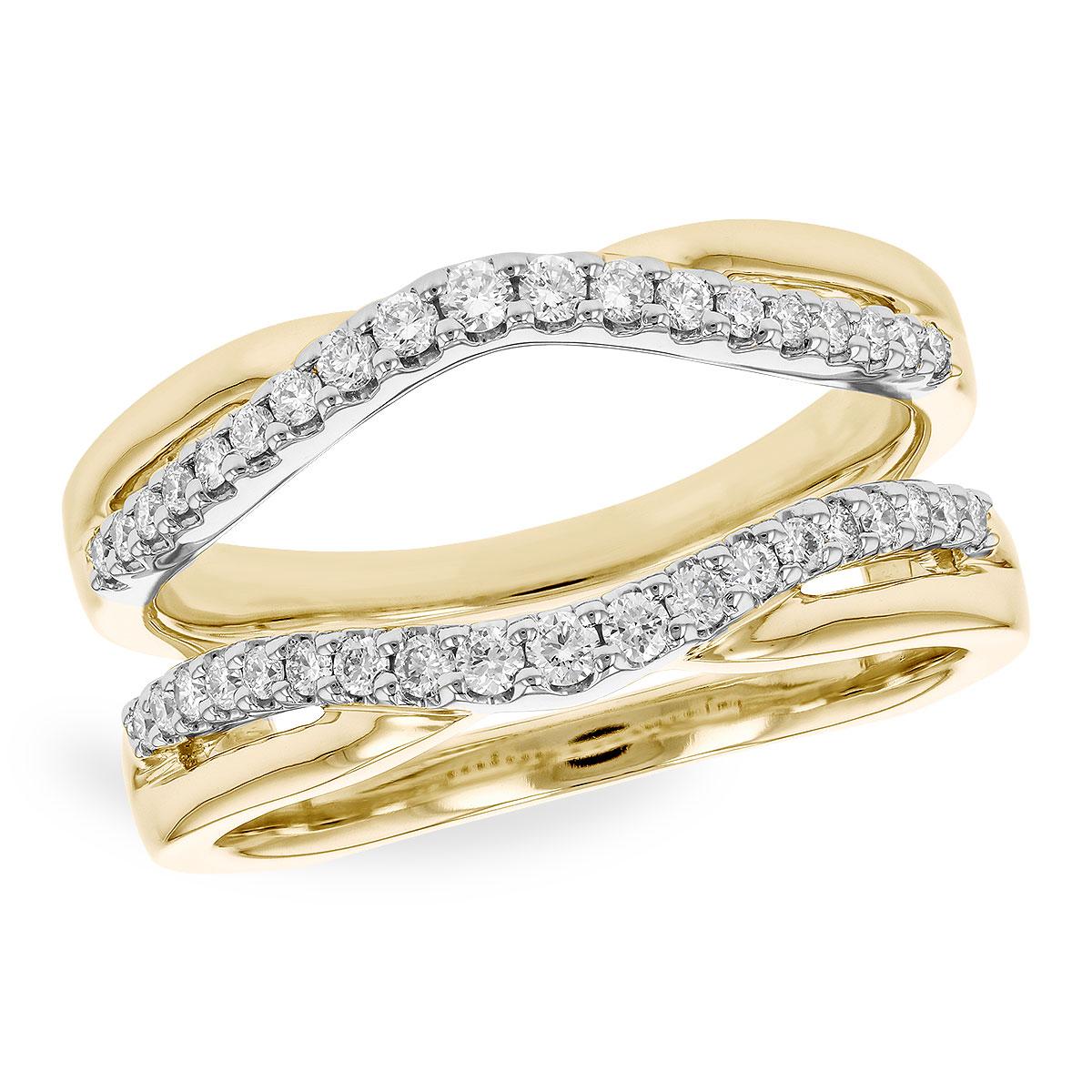14KT Gold Ladies Diamond Wrap/Guard