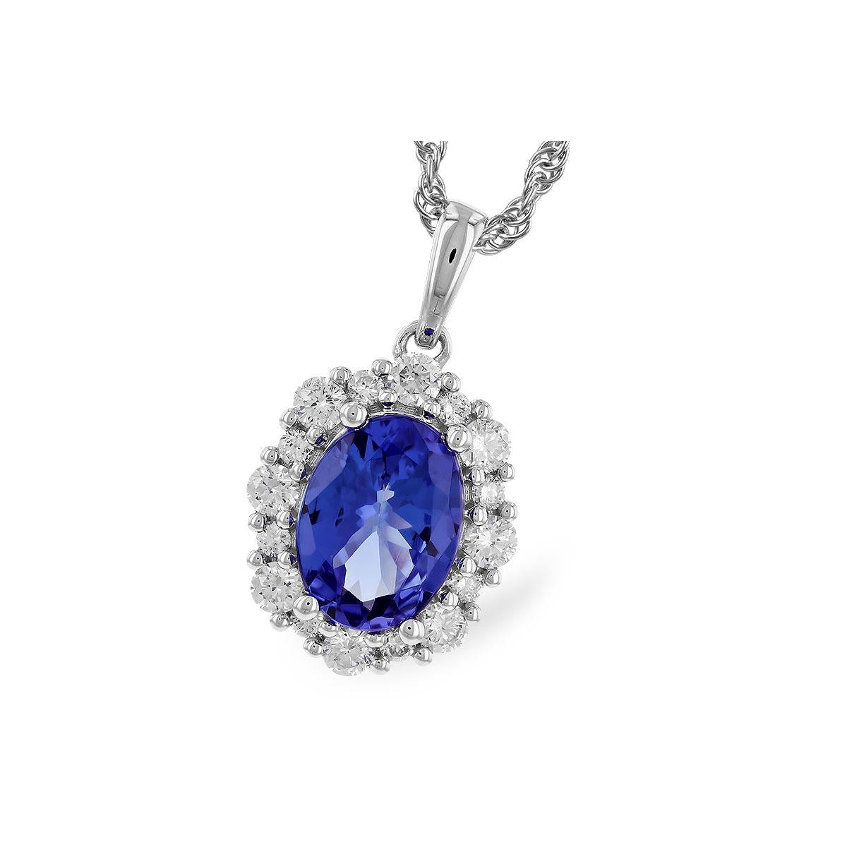 14KT Gold Tanzanite Necklace